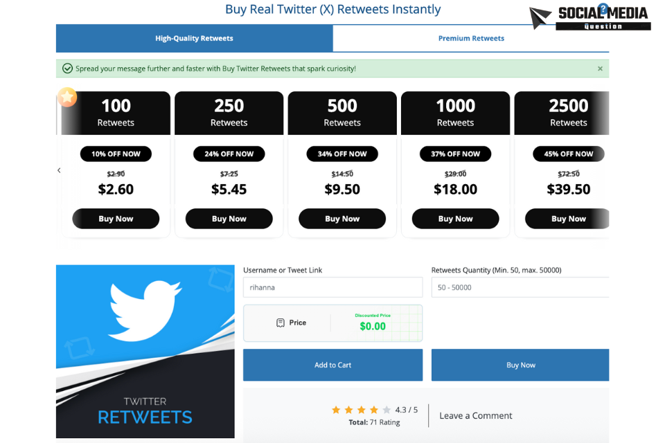 Best Sites to Buy Twitter (X) Retweets in 2025